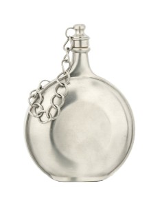 Zinnflasche mit Kette