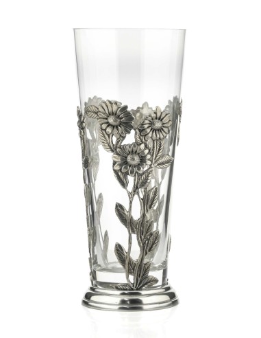 Vase mit Zinnblumen