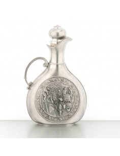 Zinnflasche mit Ornament 2