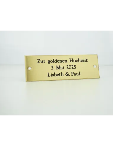 Messingschild - die wohl eleganteste Art eines Schildes