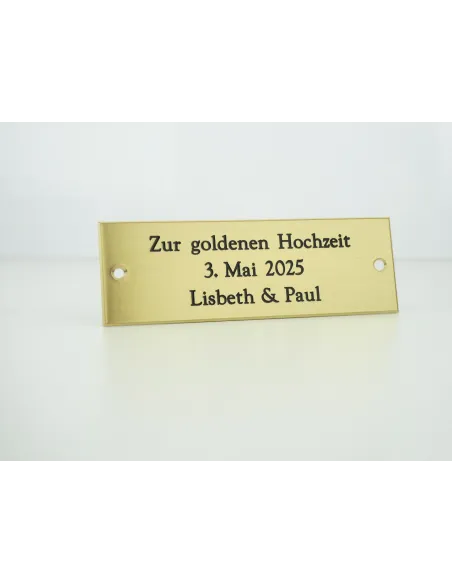 Messingschild - die wohl eleganteste Art eines Schildes