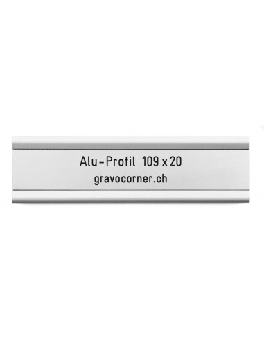 Einlageschild zu Alu-Profil 1 109 x 20
